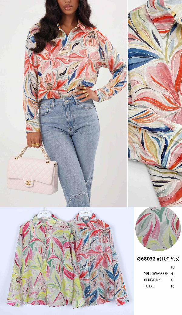 Koszule damska (Francja produkt) Roz Standard, Mix Kolor .Paczka 10 szt